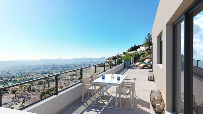 Modern apartments with sea views in Mijas Pueblo