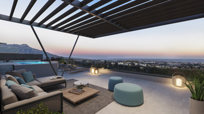 A project of luxury home on the top of the hill with amazing panoramic sea views, you will enjoy fantastic sunset overlooking Africa and Gibraltar.