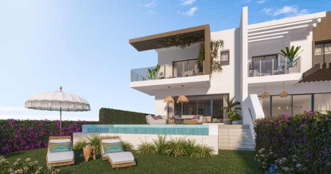 Villa Pareada en venta en El Chaparral, Mijas Costa